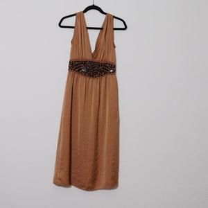 Iceberg Brown Dress with Black Detailing - Size 40/XS - Chic Sophistication